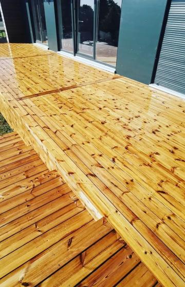 terrasse bois sur pilotis à Reims 51100, 51 secteur Marne