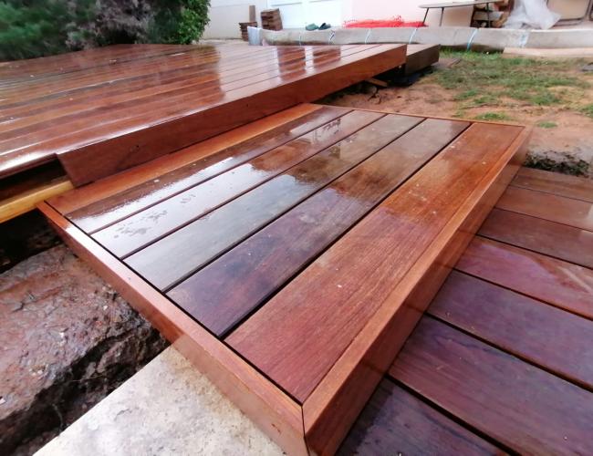 Constructeur de terrasse en bois exotique Rosnay 51390 ( 51 secteur Marne ).