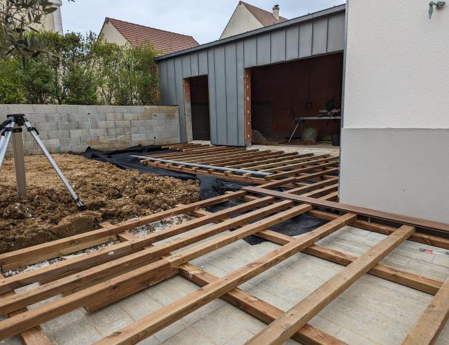terrasse bois composite Reims 51