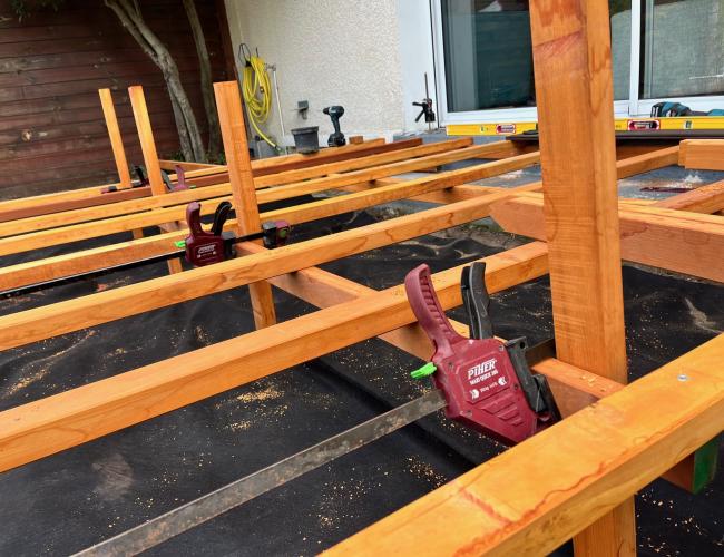 pose de terrasse bois exotique Gueux 51